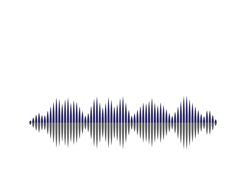 Sound waves vector illustration design template