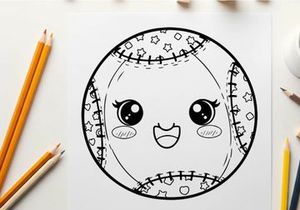 cute clock face with eyes and smile vector illustration