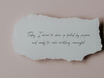 Chaerty Mellorind | Handwritten Script
