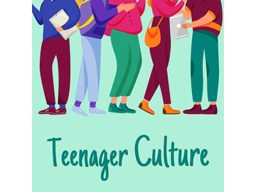 Teenager culture social media post mockup preview picture