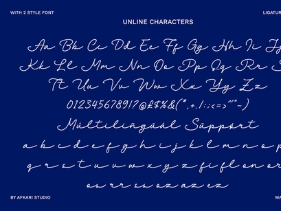 Unline - Handwritten Script Monoline Font
