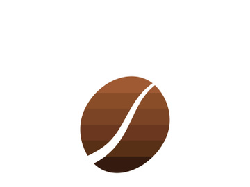 Coffee bean logo for cafe, business, label. preview picture