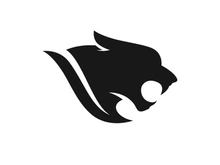 Panther logo vector on a white background