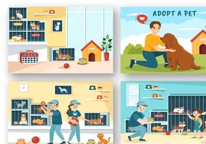 15 Pet Adopt Illustration