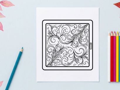 Elegantes weihnachtliches ornamentales floralen Mandala-Rahmen für Grußkarten-Design