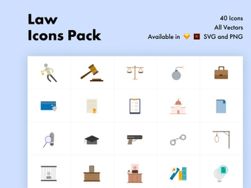 Law Color Icons preview picture