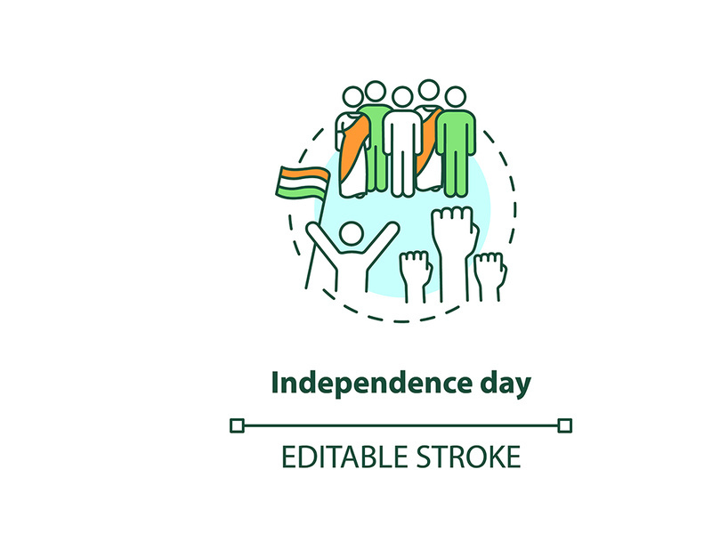 Independence day concept icon