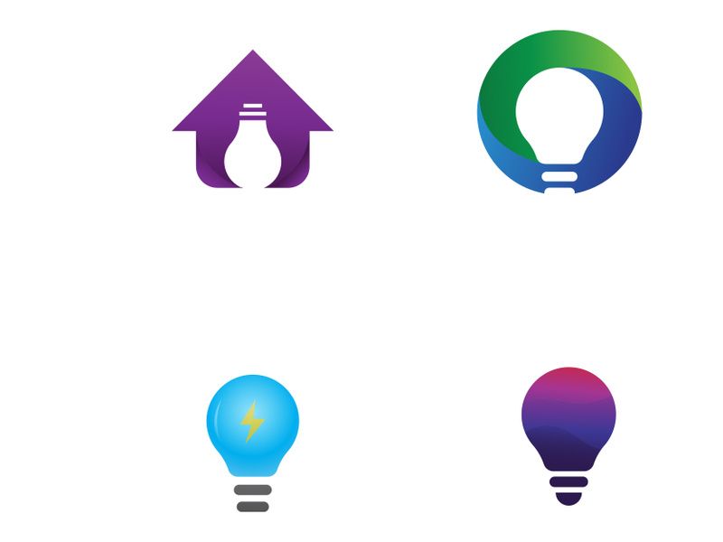 light bulb symbol vector design illustration