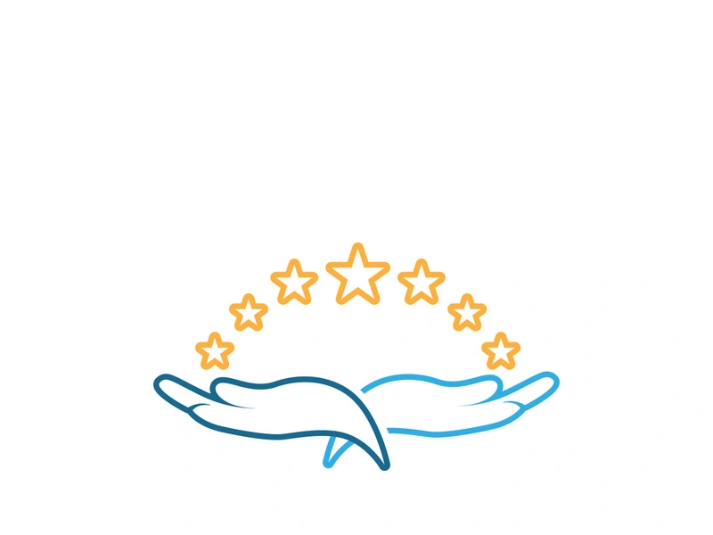 hand care logo and symbol vector