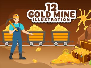12 Gold Mine Illustration preview picture