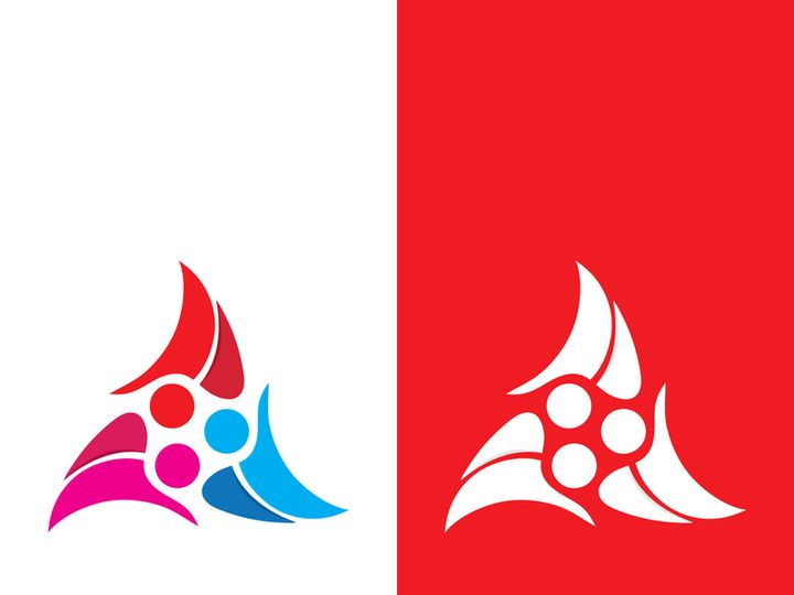 people group and community logo icon illustration design vector