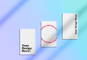 Toothbrush and Card Mockup