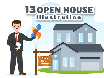 13 Open House Design Illustration