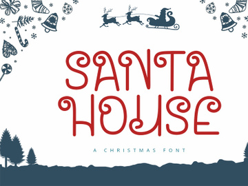 Santa House - Christmas Font preview picture