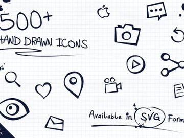 500+ Epic Hand Drawn Icons preview picture