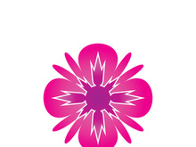 Flower vector icon design template illustration
