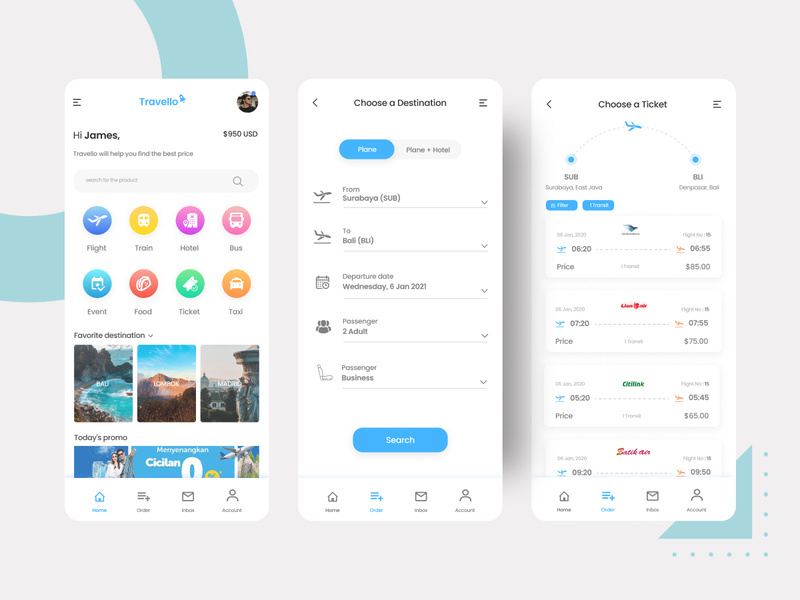 UI Kits Travel App