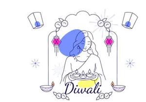 8 Diwali Vector Illustration