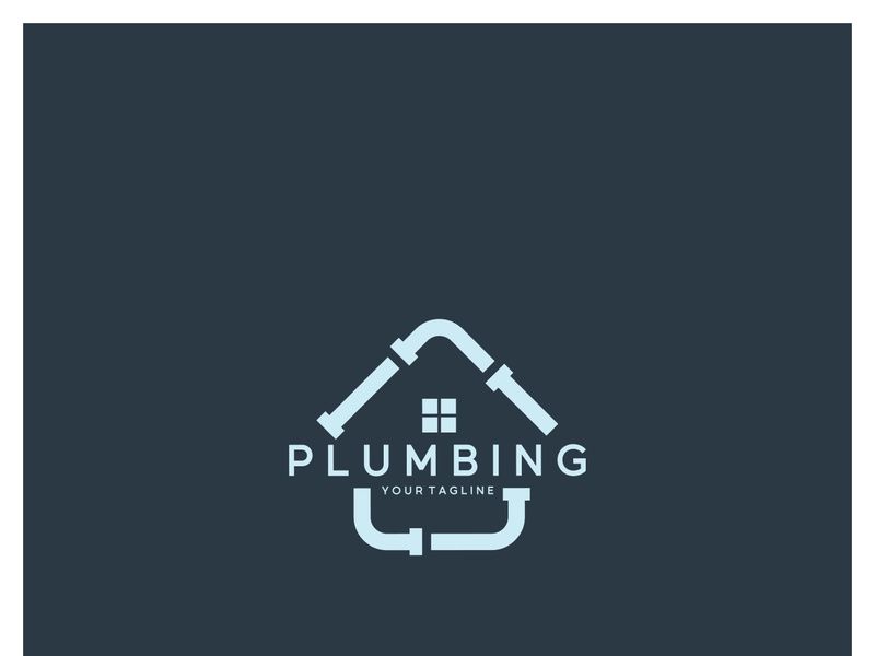 Plumbing logo vector design template. water pipe logo design.Leaking water logotype,Design Concept, Creative Symbol, Icon