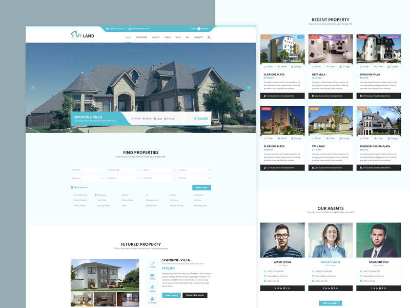 Myland - Real Estate PSD Template