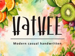 HATHEE – Modern casual handwritten font (TTF & OTF) preview picture