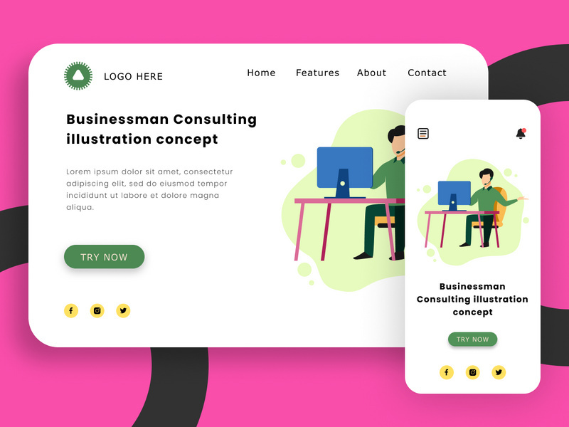 Businessman Consulting Customer concept
