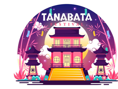 10 Tanabata Japan Festival Illustration