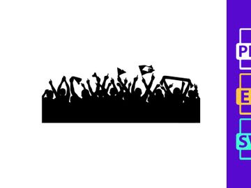 Brazilian football fans celebrating with flags and cheering preview picture