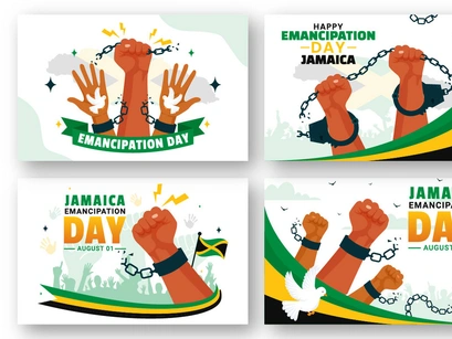 10 Jamaica Emancipation Day Illustration