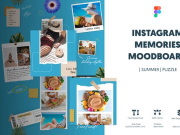 Instagram Memories Moodboard | Summer | Puzzle preview picture