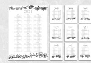 2021 Calendar Printable Free Download