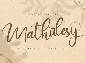 Mathulesy - Handwritten Font preview picture