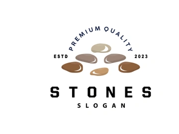 Stone Logo, Premium Elegant Design, Stone Balance Vector preview picture