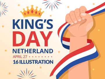 16 Happy Kings Netherlands Day Illustration preview picture