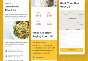 Comer - Food Delivery Mobile Responsive UI Kit