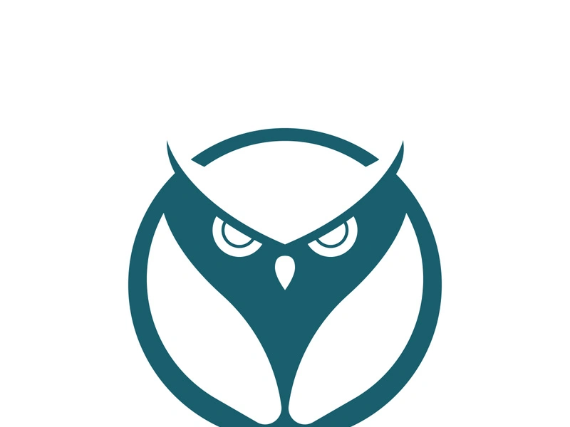 Owl logo icon design animal and simple business abstract vector
