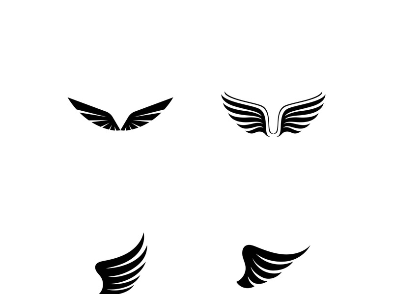 Wing illustration logo and symbol vector