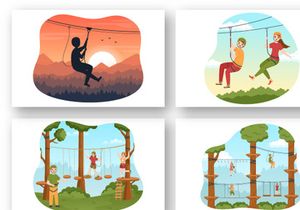 13 Zip Line Illustration