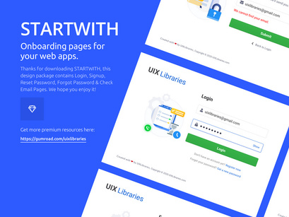 STARTWITH - Onboarding Pages for Your Web Apps