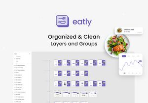 Eatly - Food Deilvery Dashboard UI KIT