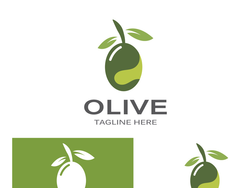 Olive fruit logo design.