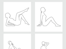 Beauty Woman Line Art, Wall Decoration