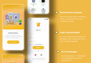 E-Commerce Shop Mobile App UI Kit - Figma UI Kit - GetDresser