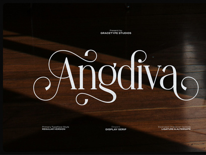Angdiva | Display Serif Font