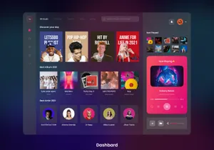 FM Music - Music Player Dashboard Saas App