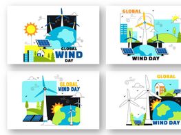 10 Global Wind Day Illustration preview picture