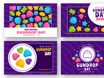 12 National Gumdrop Day Illustration