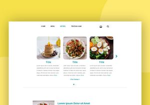 Healthy Food Website Template