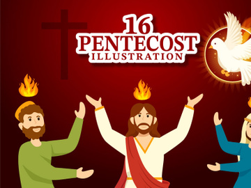 16 Pentecost Sunday Illustration preview picture