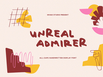 Unreal Admirer | Display Font preview picture